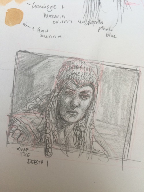 Xena screen cap study…. love this look ill probably do a painting of it later
