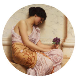 carminagf:  Violets, sweet violets. 1906. John William Godward