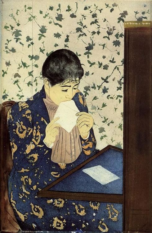 La Lettre (4ème Etat) (1891), Mary Cassatt