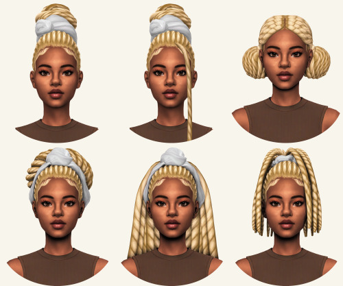 sheabuttyr: twists collection Here is a revamp of my twists hairs that I released throughout the yea