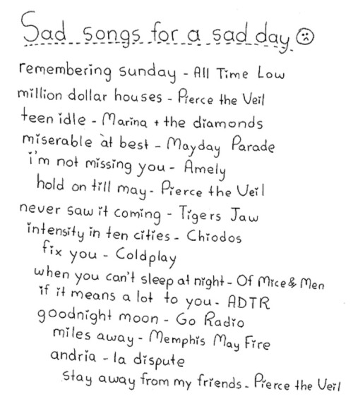 XXX that-kid-in-the-dark:  Sad Songs for a Sad photo