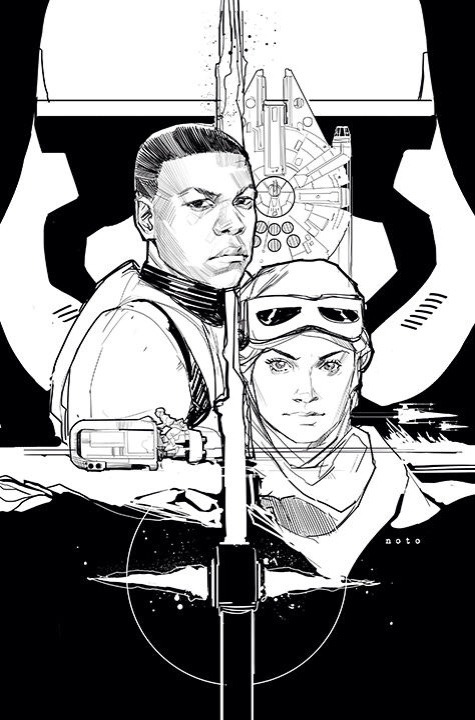 ungoliantschilde:  some black and white artwork by Phil Noto.