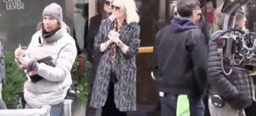 Helena Bonham Carter, Cate Blanchett and Sandra Bullock on the set of ‘Ocean’s 8′ 