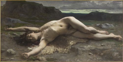 La Mort d'Abel (The Death of Abel)by Camille-Félix Bellanger, 1874-1875. mus&e