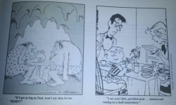 kramergate:   my sleeping pills just kicked in heavily and im genuinely on the verge of tears because i for some reaon remembered a misprint in a 1980s newspaper that switched the captions between Far Side and Dennis the Menace 