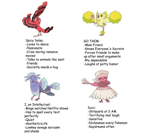 breakfastnight: Tag Yourself Meme: Oricorio Version I’m Spicy Salsa 