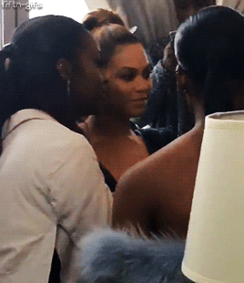 fifth-gifs:Normani, Justine Skye and Beyonce, 1/27. +