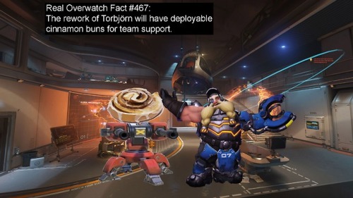 real-overwatch-facts: Real Overwatch Fact #467: The rework of Torbjörn will have deployable cin