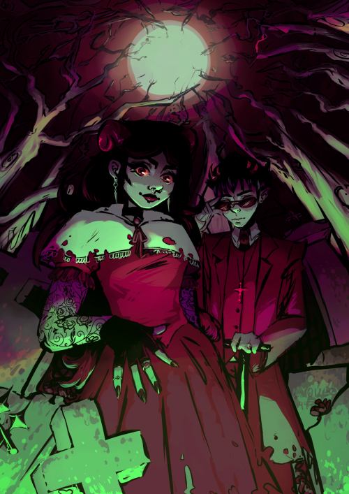 my piece for the gothstuck zine&hellip;..me and the boiz rolling up 2 ur grave