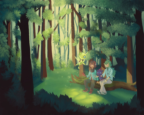 popsiclecat: A chance encounter in the woods