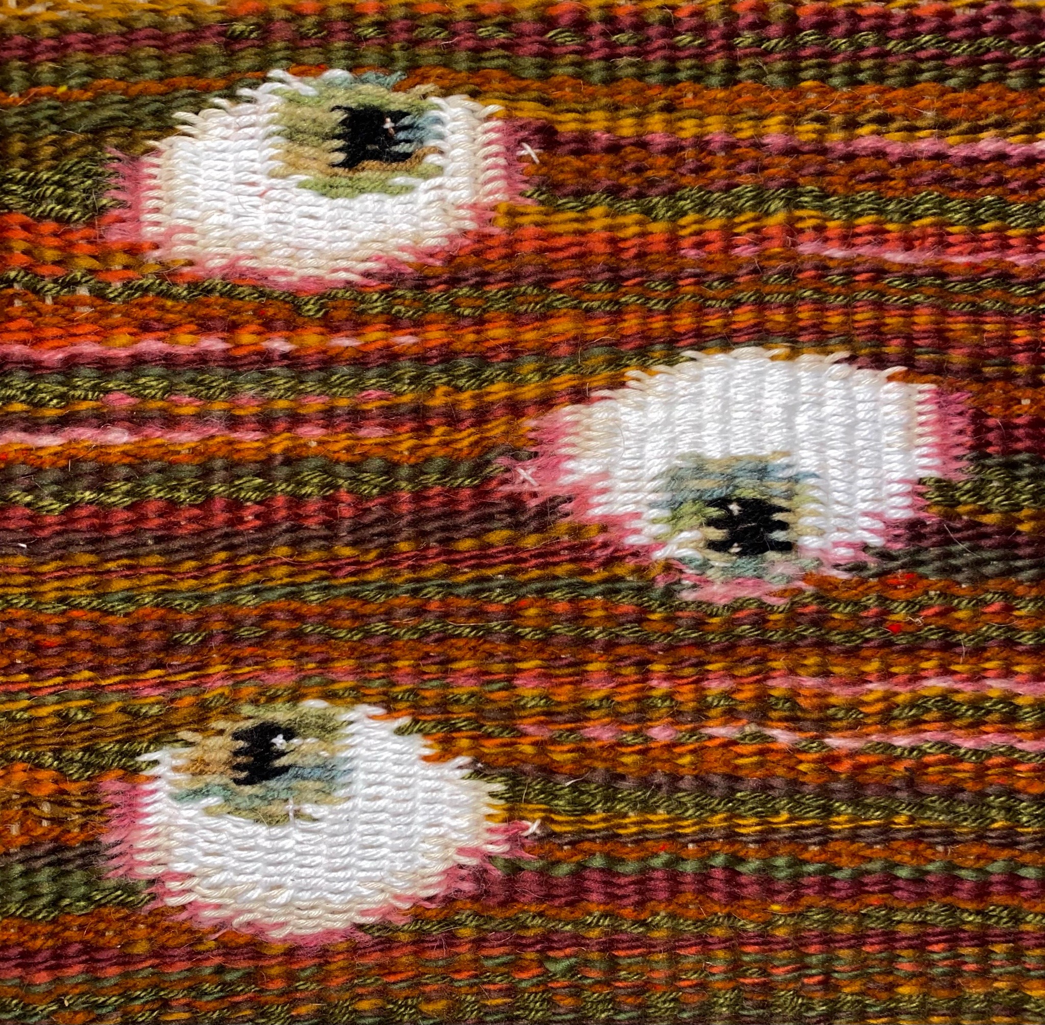 longplaidskirt:wip of eyeball tapestry