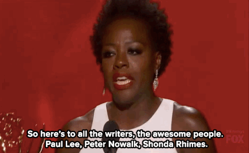 thelingerieaddict:  micdotcom:  Watch: Viola Davis just became the first black woman to win the Best Actress in a Drama Emmy — and her speech is breathtaking.   That time Viola Davis took everybody to church. 