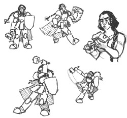 buttart: some more doodles of my human pally, Anatella just practicing some action-y poses 