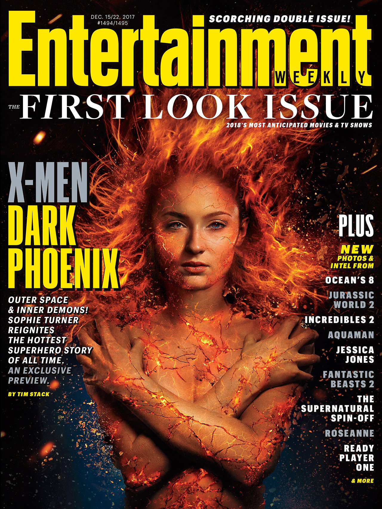 sophieturner:  Sophie Turner as Jean Grey for the X-Men: Dark Phoenix Cover of Entertainment