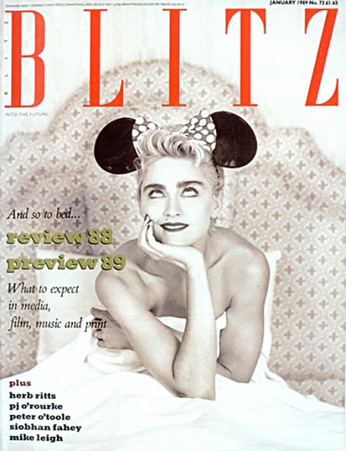Blitz, arty magazine and style bible for 80s club kids, 1980-1991. England. It was set up by two Oxf