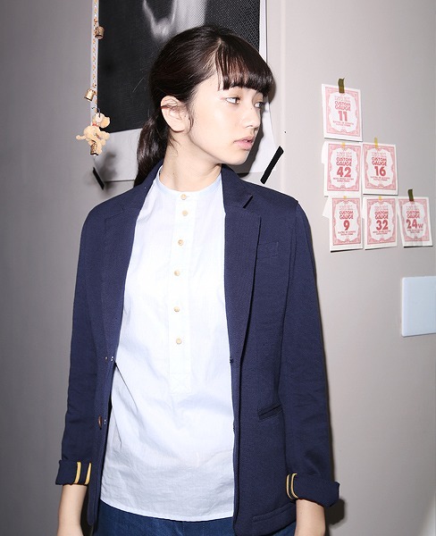 ippei takeihenley neck shirts (ミズイロ) ippei takei／イッペイタケイ Palm maison store小松菜奈