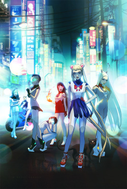 commanderspock:  wscottforbes  I am so relieved that I can finally debut this Sailor Moon piece.  It’s been finished for quite some time now but my twin has been holding it ransom. Needless to say he has finally revealed his incredible redesigns of