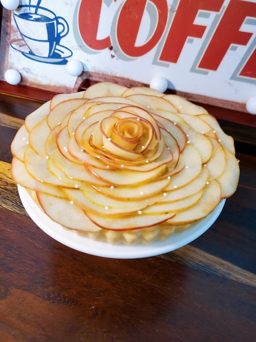 Apple Rose Tart *made by me※ Do not delete the caption / Do not repost my photos/gifs without credit