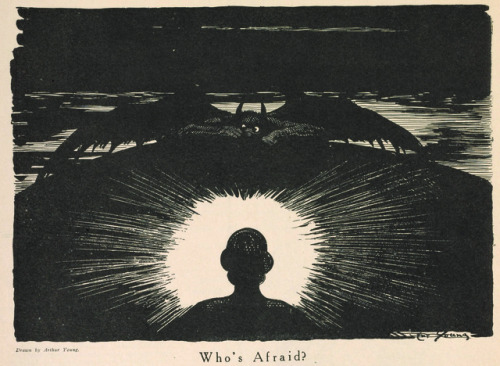 thefugitivesaint:Art Young (1866-1943), ‘Who’s Afraid’, “The Masses”, 