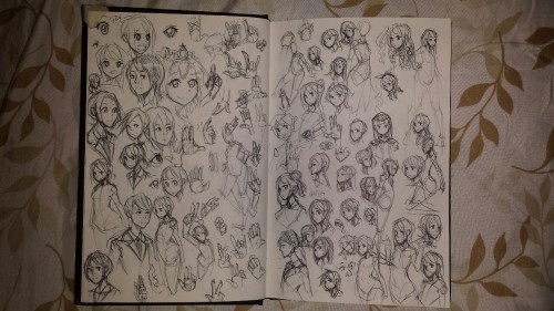 Started this sketchbook on Jan 19th, 2015 (stickers added on Feb 14th)