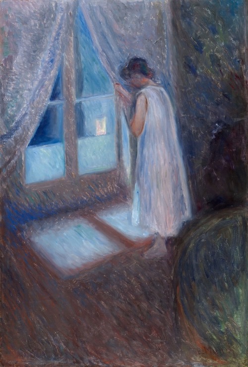 Edvard Munch (Norwegian, 1863-1944, b. Ådalsbruk, Løten, Norway) -The Girl by the Window, 1893, Pain