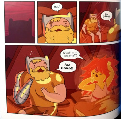 eyzmaster: I was reading one of the last Adventure Time trade paperbacks… ..when suddenly this happened! °__° 