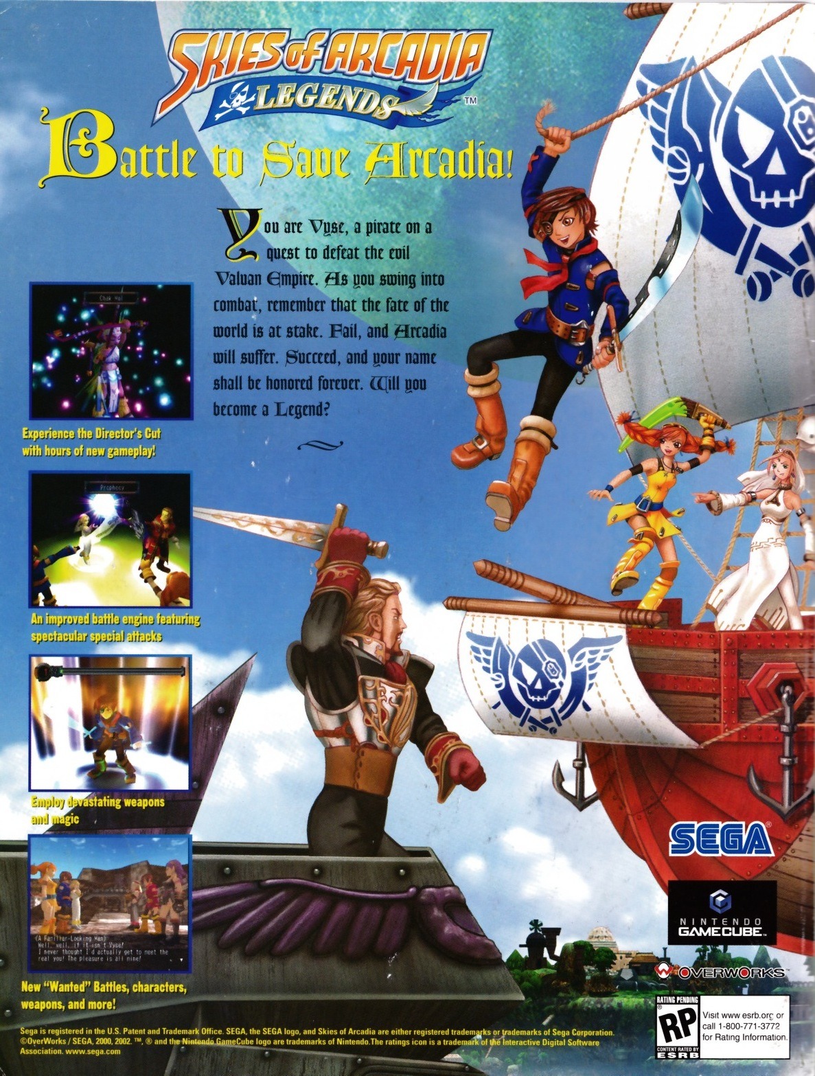 “Skies of Arcadia Legends”
• GamePro, February 2003 (#173)
• Honestly, JPRGs hardly ever appealed to me for some reason, either back in the day or as of now. But in 2003, Sega ported Skies of Arcadia to the Gamecube and I fell in love with it. While...