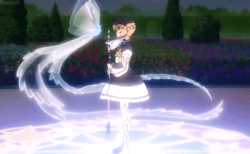 Cardcaptor Sakura Clear Card:Force without master, Heed my Staff of Dreams!  Become my power! S