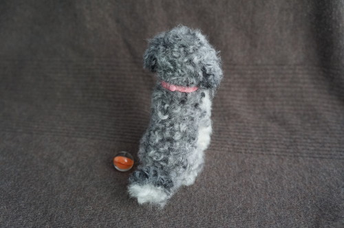 A needle felted poodle name &ldquo;Daisy&rdquo;. Based on the inset image. 