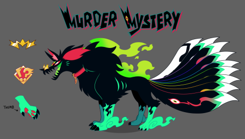 heilos:We’ve been very excited to show this design off for awhile now from the newest Mystery Skulls Animated music video! This big scary boy goes by the name Murder Mystery. We had some wonderful design help from the lovely artist Nelnal on twitter