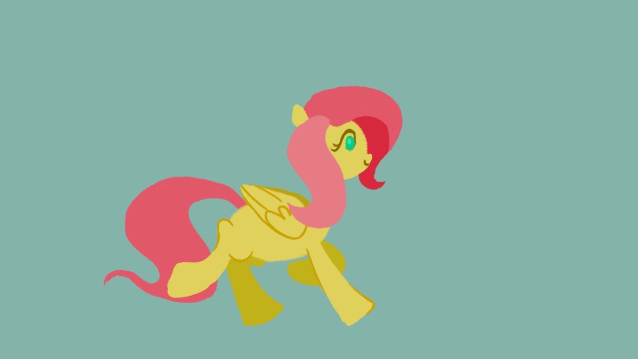 speculum-membrana:Fluttershy flying and trotting casually I animated it  &lt;3&lt;3!!