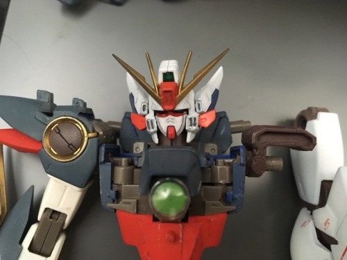 Continuing With Wing Gundam. I Think I Found A Nice White I Want. Basically Did Pre Shading With Tamiya