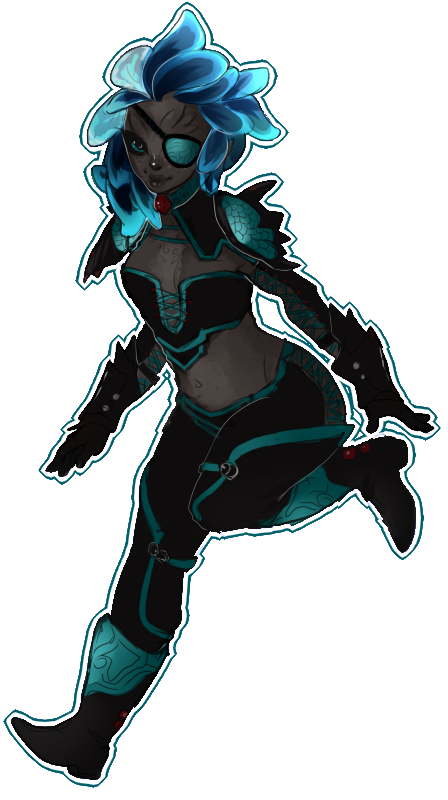 8addragon:took a break from commissions to doodle up my sylvari thief, tulaignore