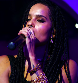 furples:Zoë Kravitz performing at Art Basel