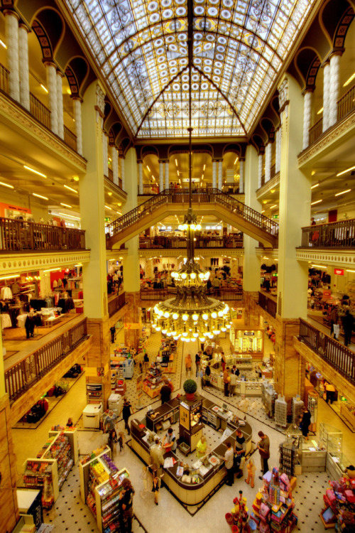 willkommen-in-germany: Inside Karstadt in Görlitz, Sachsen, Eastern Germany