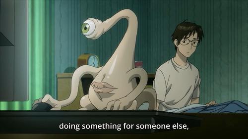 Sorry, I Stuttered. — Parasyte Episode 1 Metamorphosis