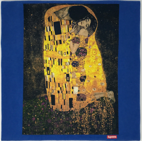 Supreme “The Kiss” by Gustav Klimt Released: F/W12 Featuring the Austrian 1908 painting,