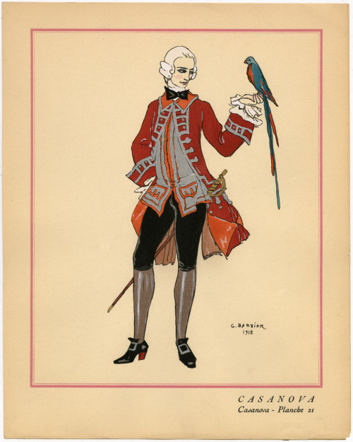 cocoaferret:Casanova: Décors et Costumes par George Barbier (1921) collection of costume