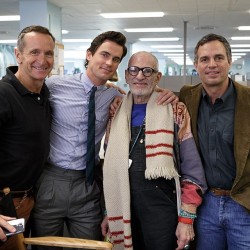 thenormalheart-movie:  Dante Di Loreto, Matt Bomer, Larry Kramer and Mark Ruffalo via aaronmcpherson 