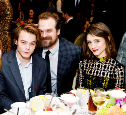 stydiaislove:    Charlie Heaton, David Harbour, and Natalia Dyer