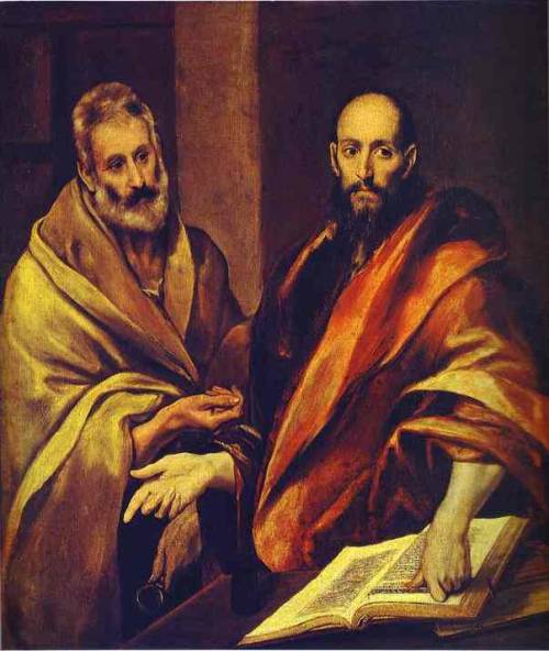 artist-elgreco:St. Peter and St. Paul, 1607, El GrecoMedium: oil,canvas