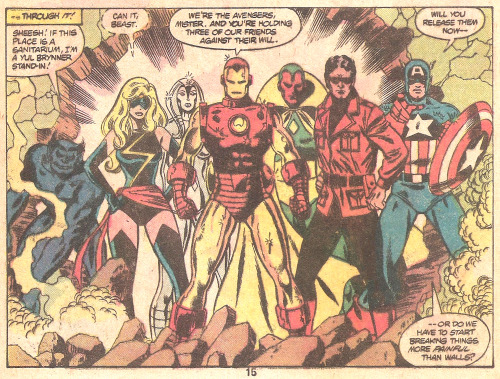 We’re The Avengers (by George Perez & Jack Abel from Avengers #196, 1980) 