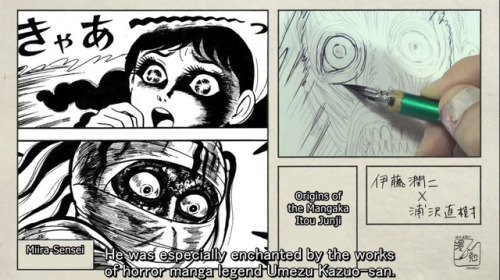 horrorjapan:Junji Ito influences on Urasawa Naoki no Manben Manga  S4x2 2016.