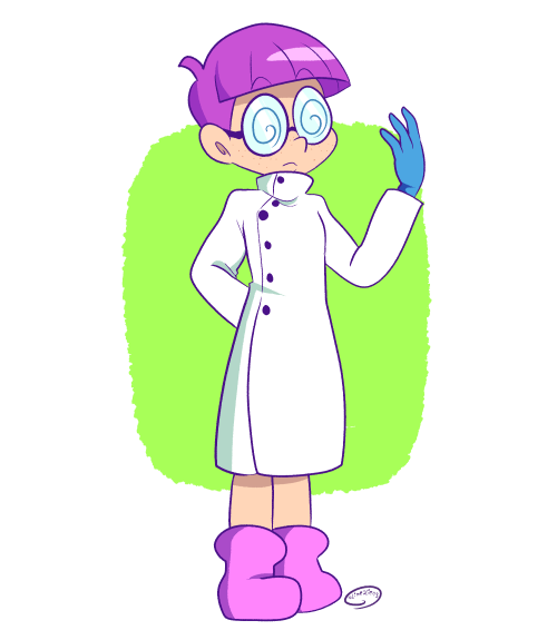 doctor garbage’s human disguise! quite convincing, isn’t it? @ u@)(he should probably wear more than
