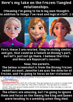 tangleddailydose:  brispeak:  I’ve heard this theory around a bit but I liked reading it laid out like this.  I fully support the King of Arendelle and the Queen of Corona being siblings.~ Juliette§ 