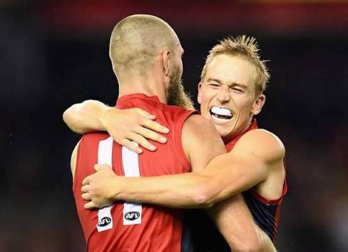 Full time: Melbourne 18.12 (120) defeat St Kilda 13.12 (90)  20 down in the first quarter, I started to worry.  30 up by halftime and I was hoping we wouldn’t blow that lead.  It’s clear to me now that I’ve been traumatized by the Dees