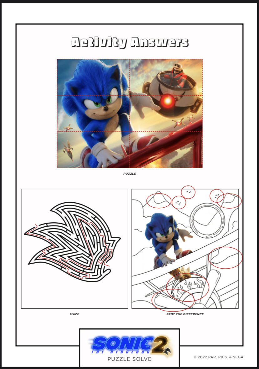 Sonic The Hedgehog 2 Activity Pack