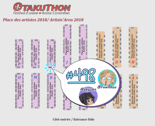 ahyuhn: I’m gonna be at Otakuthon on Aug 3-5 this year with @fawnduu! We’re at table 498