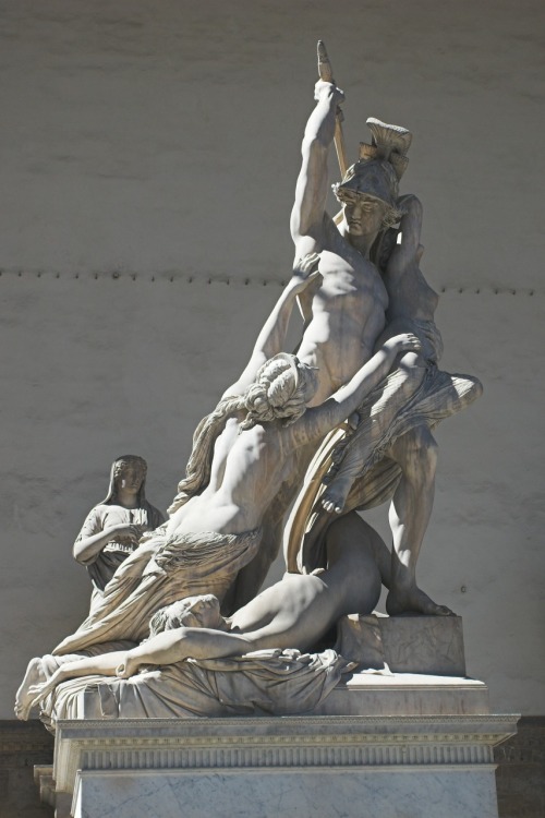 eelhound:&ldquo;The Rape of Polyxena&rdquo; (1865) by Pio Fedi Loggia Piazza della Signoria, Floren