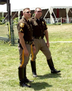 gearfreak1:  redneckcowboy69:  I feel the need to break a law  These are some of the local cops….. I get to check these guys out often enough.   Delaware State Police have hot uniforms too. 